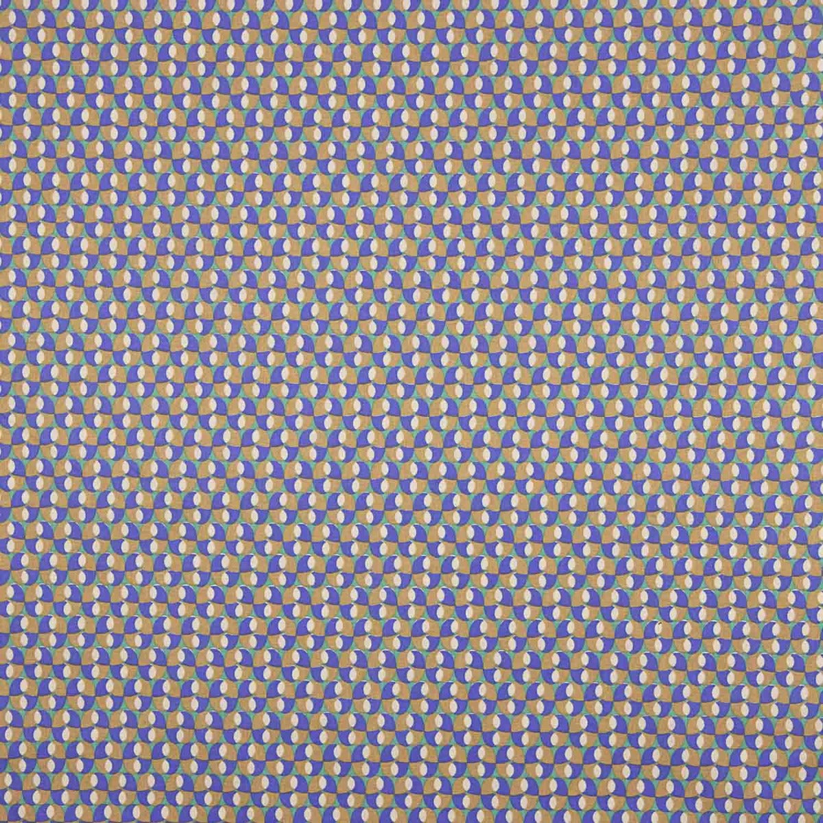 Percale Coton Rétro Bleu-Vert - Ribes y Casals