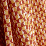 Percale Coton Rétro Ocre-Rose - Ribes y Casals