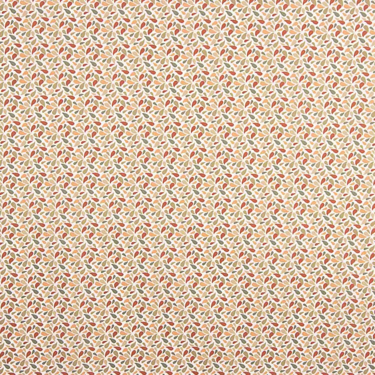 Percale Coton Pétales Kaki-Rose - Ribes y Casals