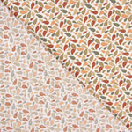 Percale Coton Pétales Kaki-Rose - Ribes y Casals