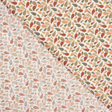 Percale Coton Pétales Kaki-Rose - Ribes y Casals