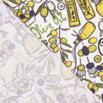 Popeline de coton imprimée bouteilles d'huile - Ribes y Casals