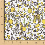 Popeline de coton imprimée bouteilles d'huile - Ribes y Casals