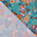 Popeline de coton imprimée Éventails - Ribes y Casals