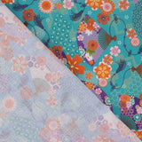 Popeline de coton imprimée Éventails - Ribes y Casals