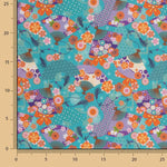 Popeline de coton imprimée Éventails - Ribes y Casals