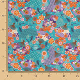 Popeline de coton imprimée Éventails - Ribes y Casals