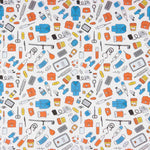 Popeline de coton imprimée Ustensiles médicaux - Ribes y Casals