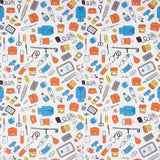 Popeline de coton imprimée Ustensiles médicaux - Ribes y Casals