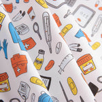 Popeline de coton imprimée Ustensiles médicaux - Ribes y Casals