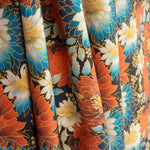 Popeline de coton imprimée fleurs orientales - Ribes y Casals