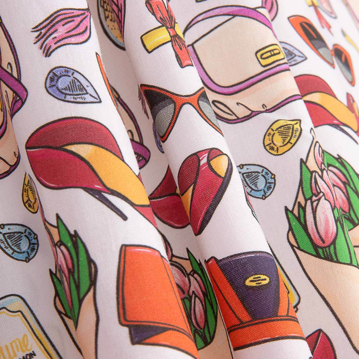 Popeline de coton imprimée Accessoires Mode - Ribes y Casals