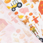 Popeline de coton imprimée Ferme pour enfants - Ribes y Casals