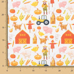 Popeline de coton imprimée Ferme pour enfants - Ribes y Casals