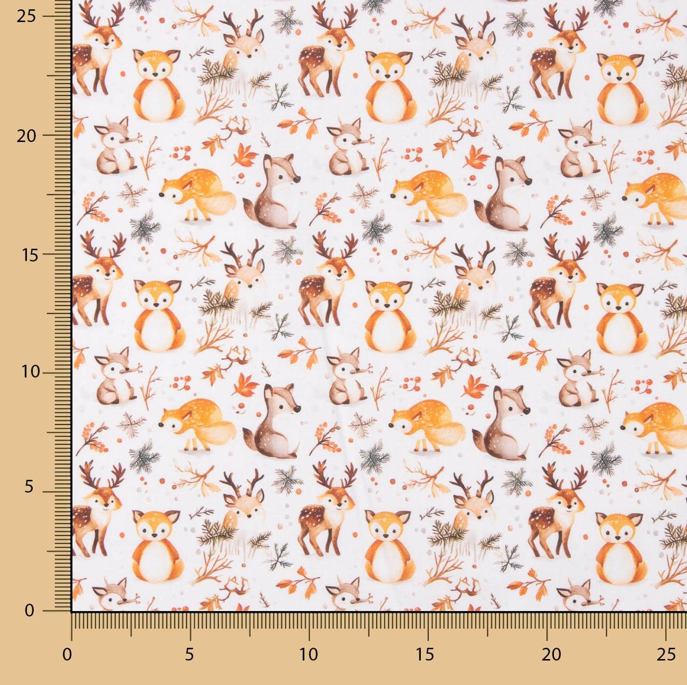 Popeline de Coton Imprimée Forêt Enchantée - Ribes y Casals