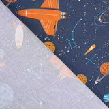 Popeline de Coton Imprimée Espace Enfant - Ribes y Casals