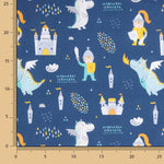 Popeline Coton Chevaliers et Dragons - Ribes y Casals