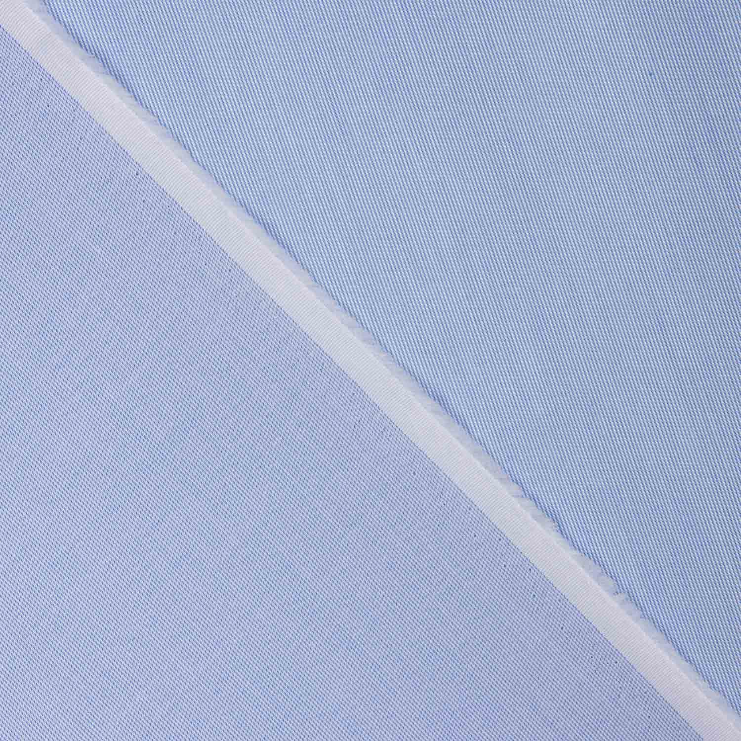 Popeline fine chemise bleu blanc micro - Ribes y Casals