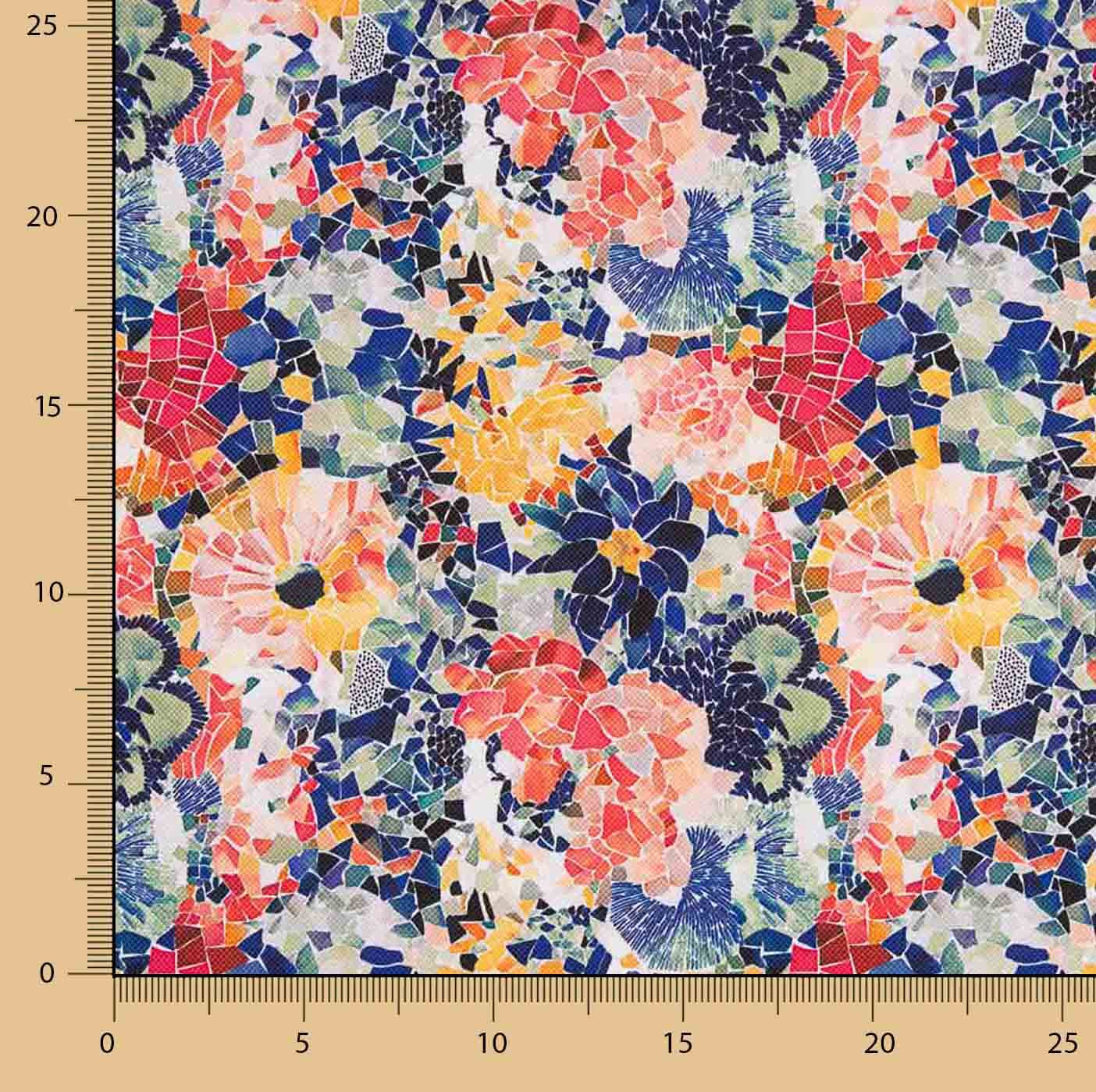Tissu résiné imprimé floral et hydrofuge - Ribes y Casals