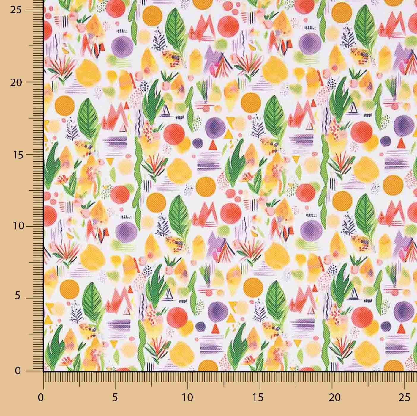 Tissu enduit hydrofuge abstrait Nature Color - Ribes y Casals