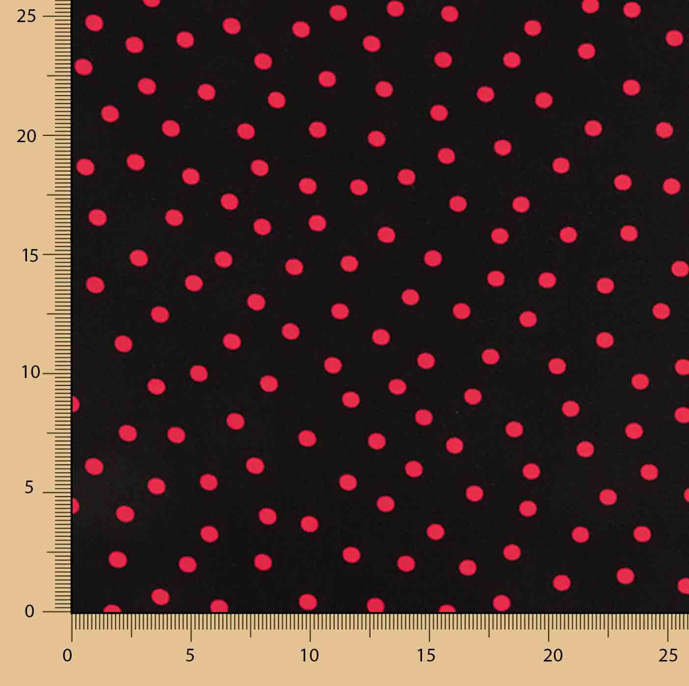 Koshibo à pois 7 mm noir-rouge - Ribes y Casals