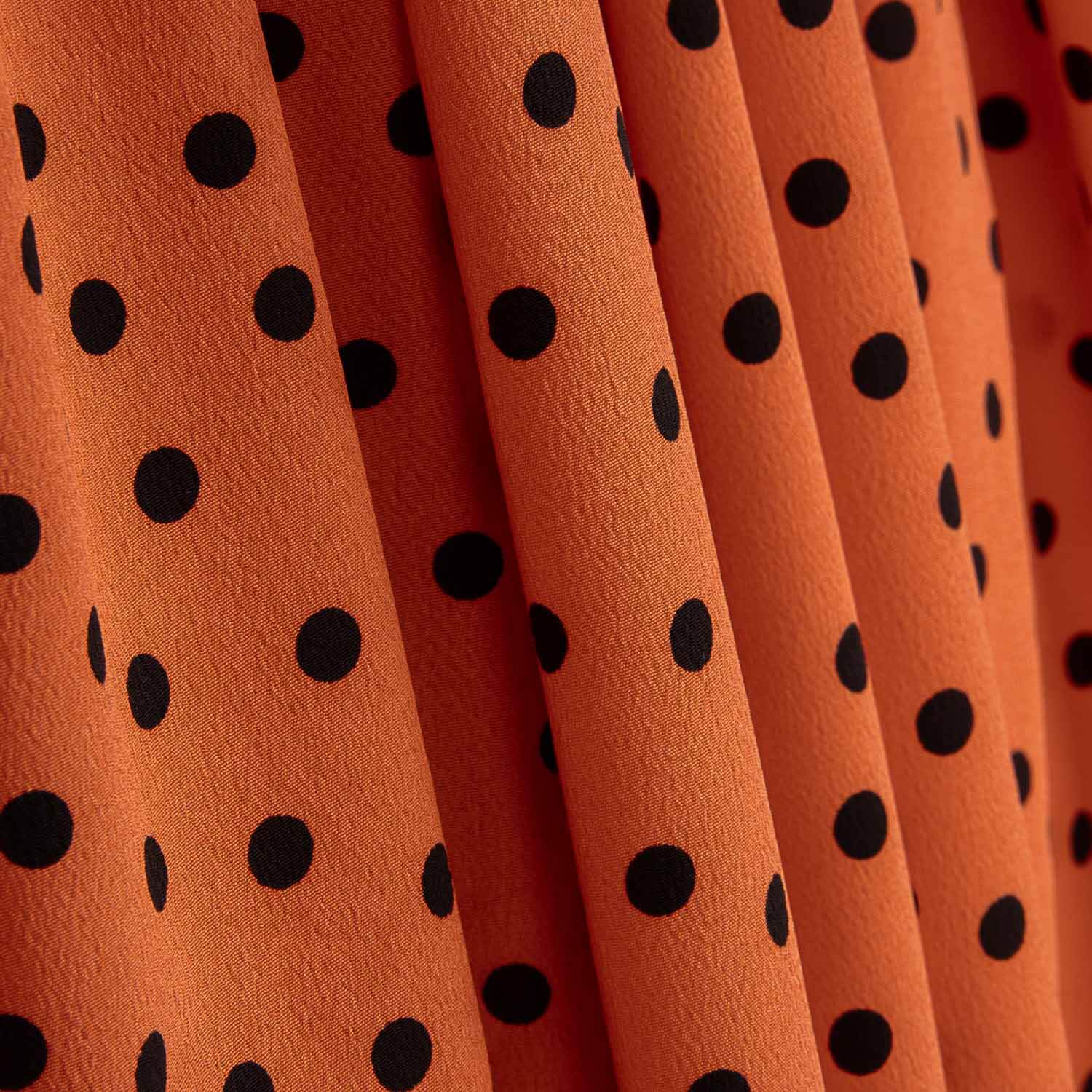 Koshibo à pois 7 mm Orange brûlé / Noir - Ribes y Casals