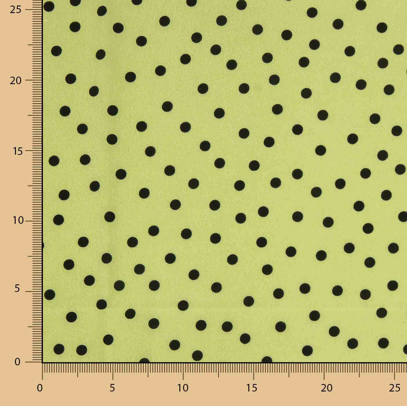 Koshibo à pois 7 mm vert / noir - Ribes y Casals