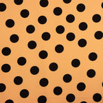 Koshibo à pois 33 mm Papaye / Noir - Ribes y Casals