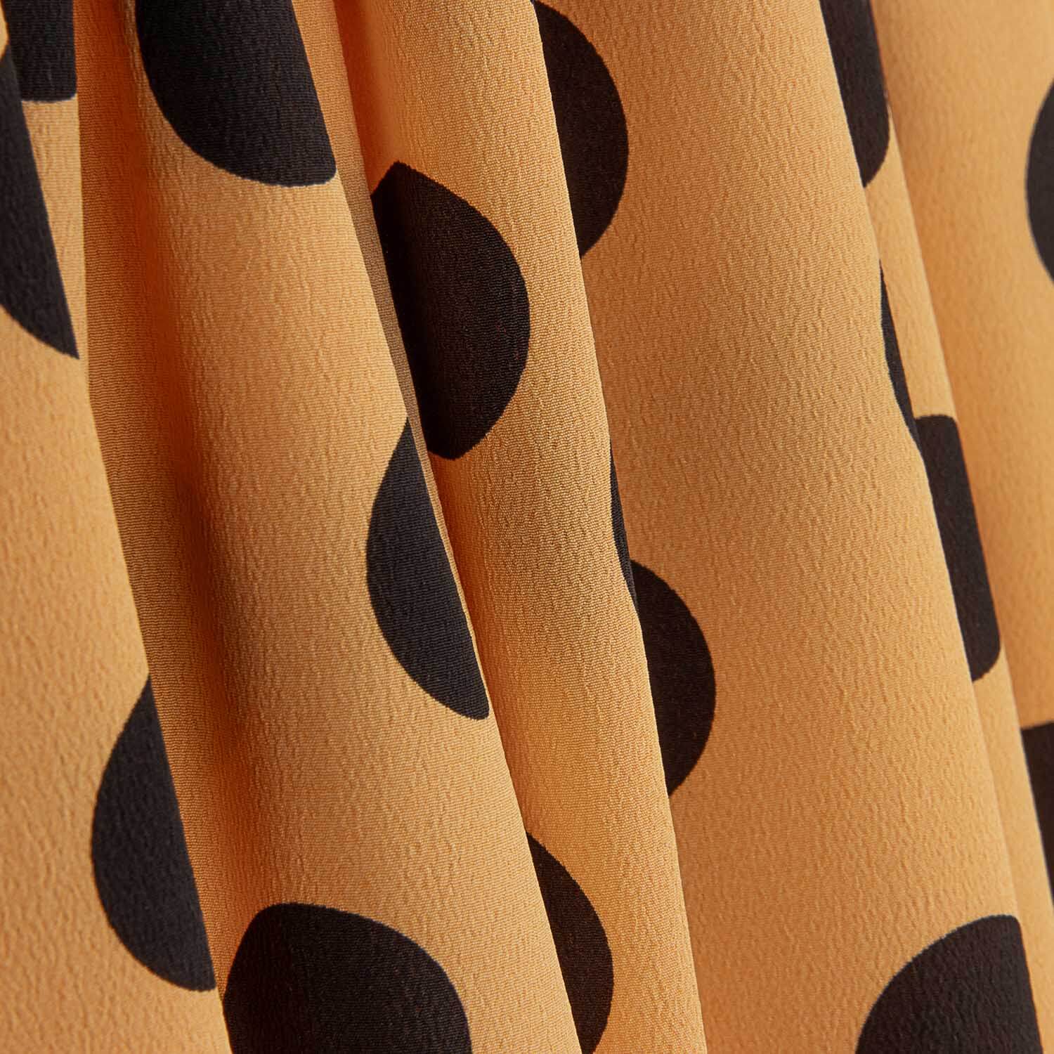 Koshibo à pois 33 mm Papaye / Noir - Ribes y Casals