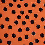 Koshibo à pois 33 mm Orange brûlé / Noir - Ribes y Casals
