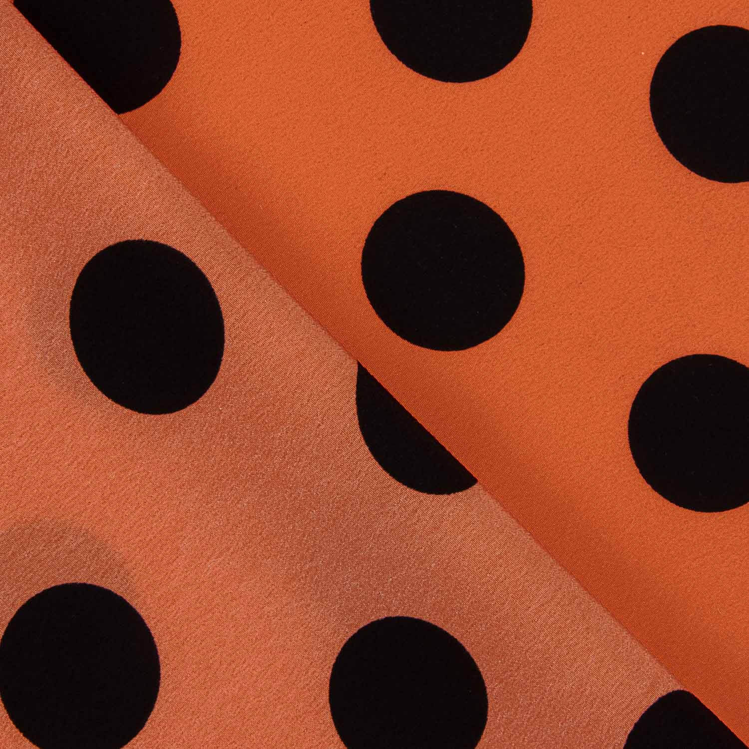 Koshibo à pois 33 mm Orange brûlé / Noir - Ribes y Casals