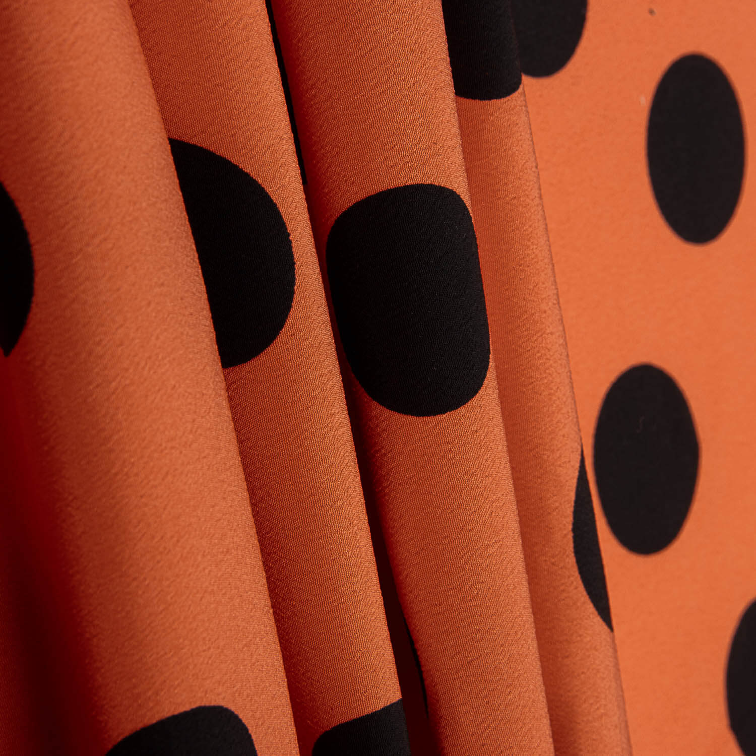 Koshibo à pois 33 mm Orange brûlé / Noir - Ribes y Casals