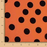 Koshibo à pois 33 mm Orange brûlé / Noir - Ribes y Casals