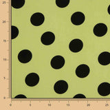 Koshibo à pois 33 mm vert / noir - Ribes y Casals