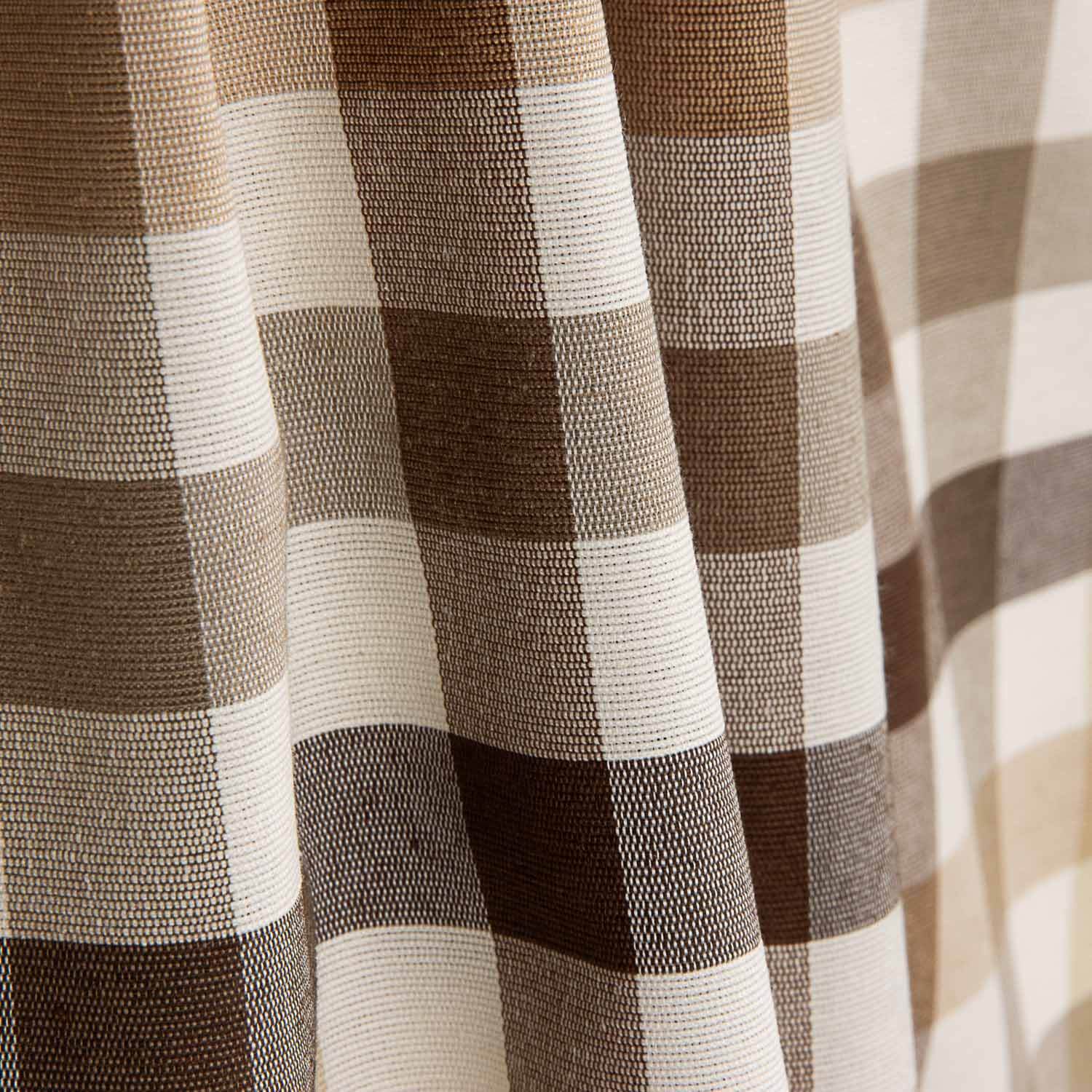 Toile à carreaux multicolores marron - Ribes y Casals