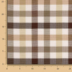 Toile à carreaux multicolores marron - Ribes y Casals