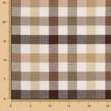 Toile à carreaux multicolores marron - Ribes y Casals
