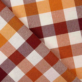 Toile à carreaux multicolores orange - Ribes y Casals