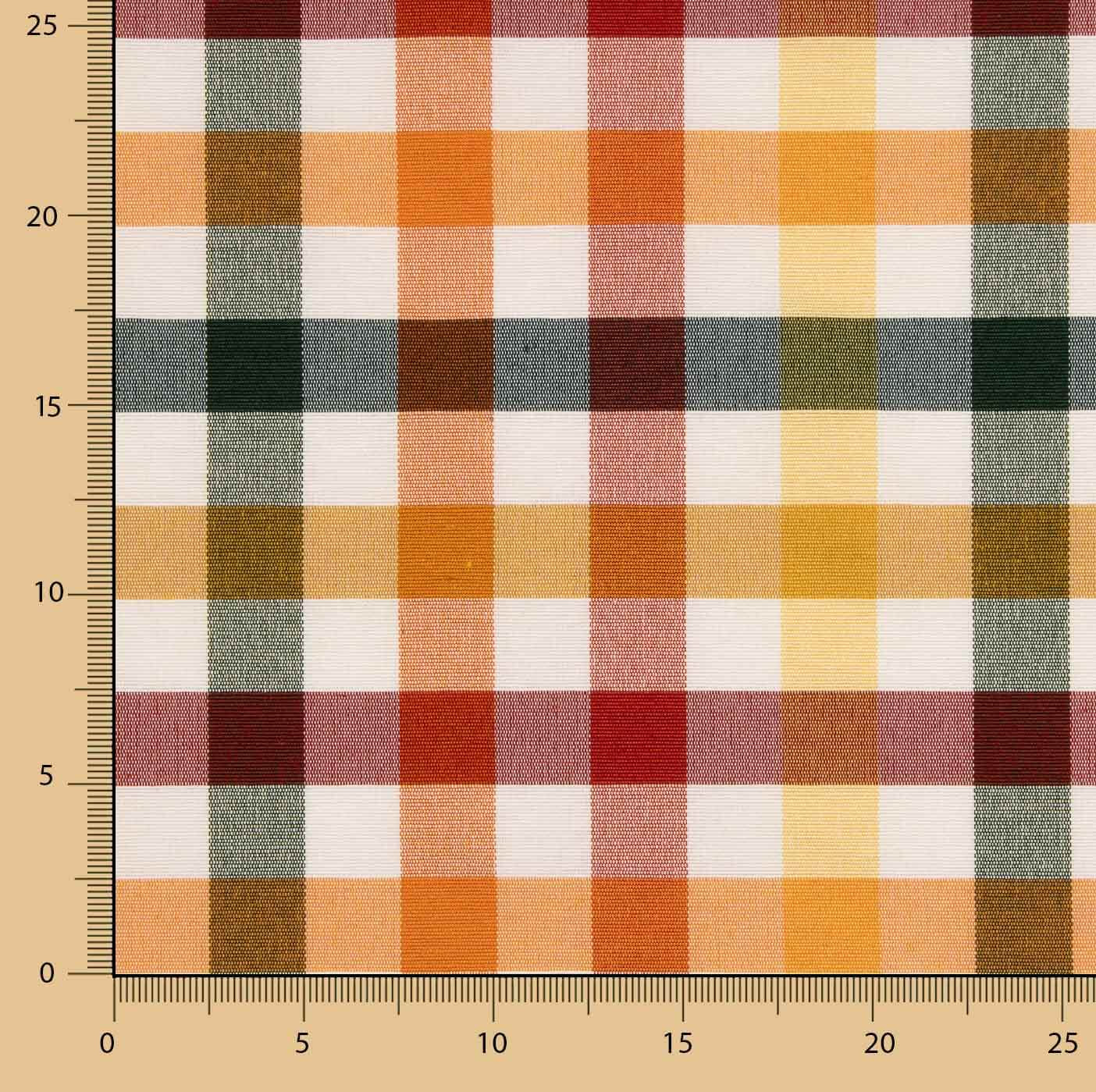 Toile à carreaux multicolores verts - Ribes y Casals