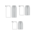 Patron de Couture Burda 8765 Jupe - Ribes y Casals