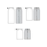 Patron de Couture Burda 8765 Jupe - Ribes y Casals