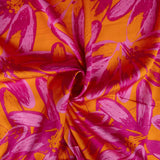 Crêpe satin orange tropical - Ribes y Casals