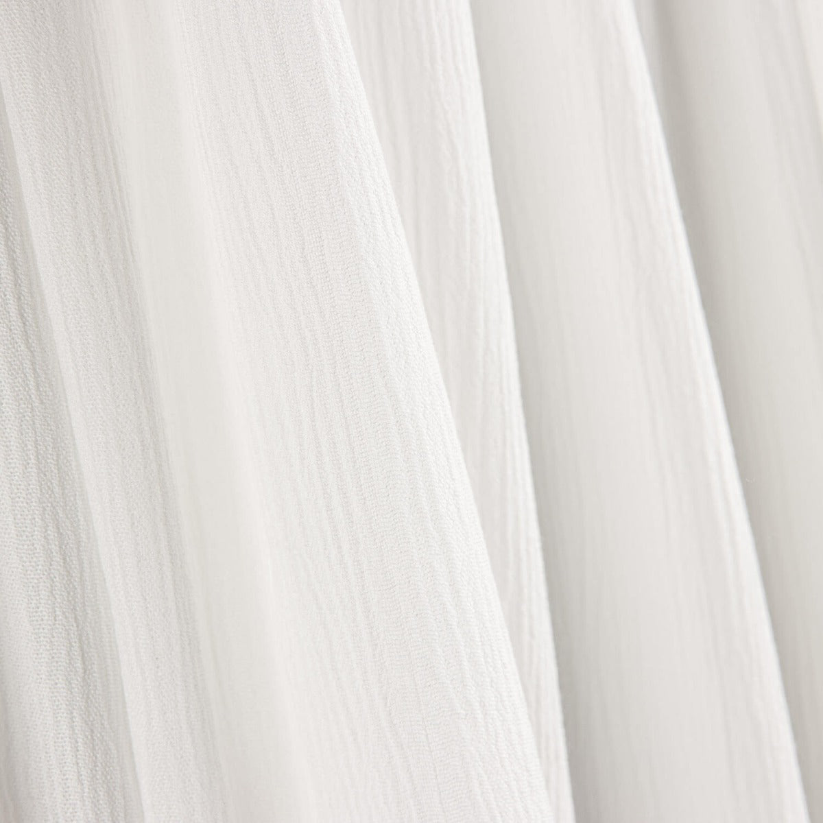Mousseline froissée en viscose blanche - Ribes y Casals