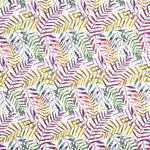 Viscose plumetis feuille violette - Ribes y Casals