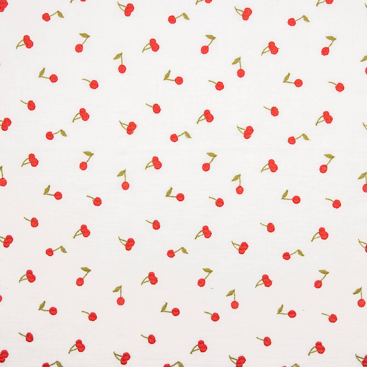 Double gaze cerise Coton froissé - Ribes y Casals