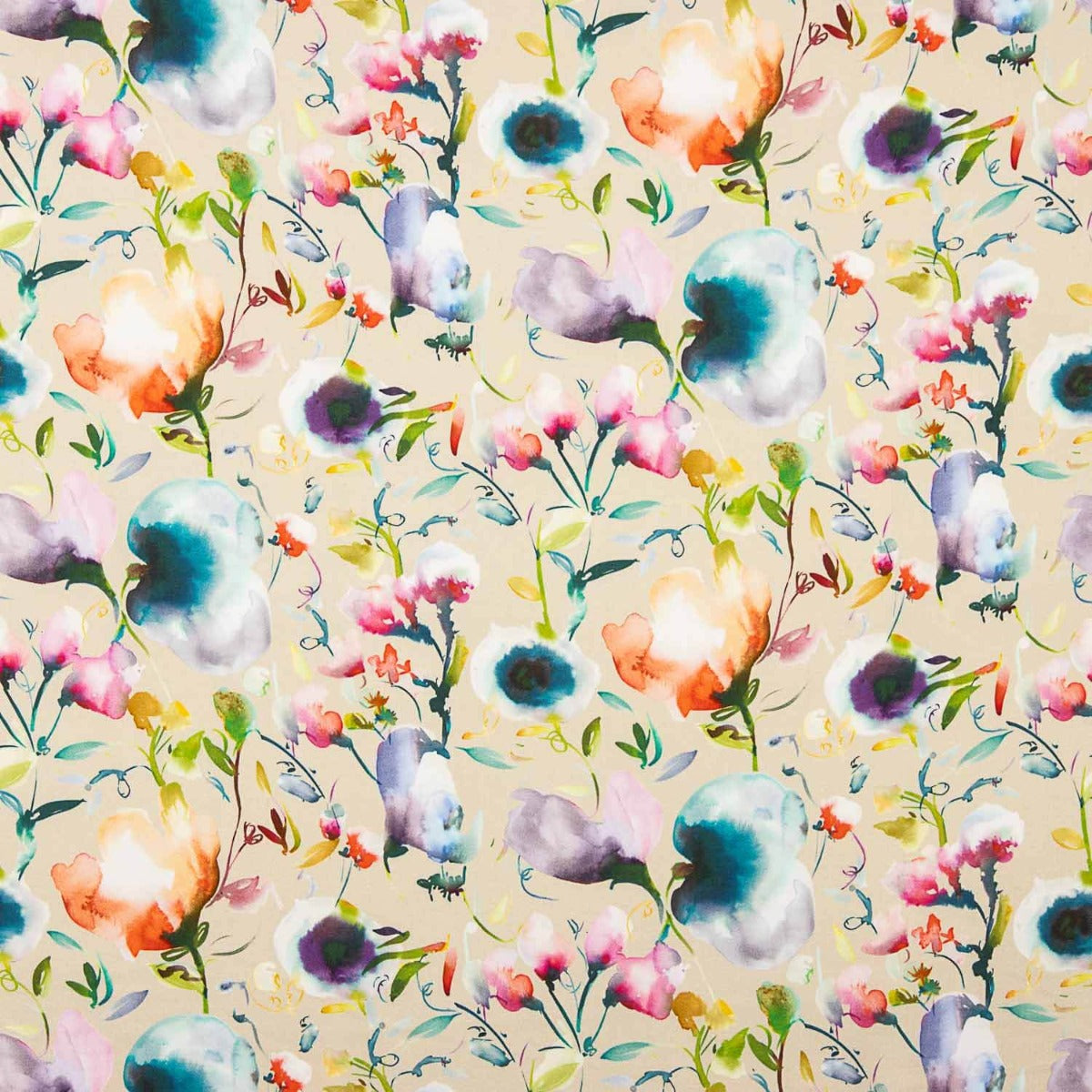 Viscose imprimée Jardin doux - Ribes y Casals