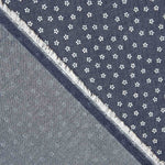 Retal Denim Camisero Margaritas Azul 160x140 cm - Ribes y Casals