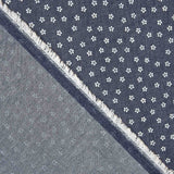 Retal Denim Camisero Margaritas Azul 160x140 cm - Ribes y Casals