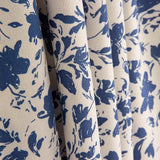 Popeline Bambou Floral Bleu - Ribes y Casals