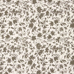 Popeline Bambou Floral Taupe - Ribes y Casals